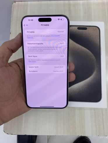 Apple iPhone: IPhone 15 Pro Max, 256 GB, Natural Titanium, Face ID — 8