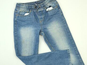 denim jeans: Spodnie jeansowe, 12 lat, 146/152, stan - Dobry