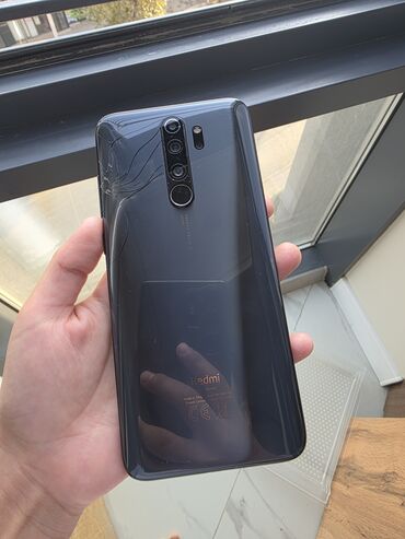 рация матарола: Redmi, Redmi Note 8 Pro, Колдонулган, 128 ГБ, түсү - Кара, 2 SIM