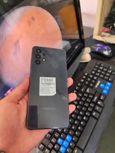 Samsung: Samsung Galaxy A32, 128 GB, rəng - Qara, Barmaq izi, Face ID