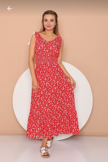 qırmızı don: Коктейльное платье, Макси, M (EU 38)