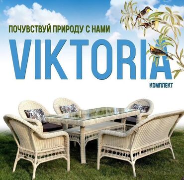 пластиковый набор для пикника: Комплект садовой мебели, Ротанг