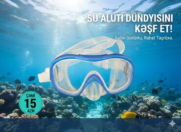 Çadırlar: 🌊 Dərinlikləri Kəşf Et! – Su Altı Gözlük Satılır ✅ Kristal kimi aydın