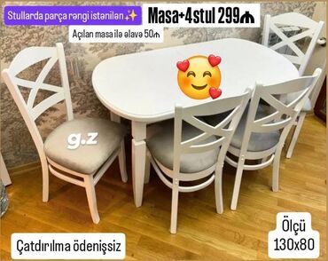 mətbəx stol stulu: Çatdırılma pulsuz