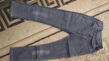 женская джинсовая одежда больших размеров: Жынсылар жана шымдар, түсү - Боз, Жаңы