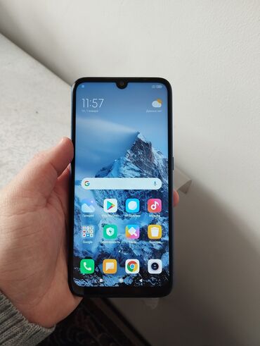 телефон redmi not 7: Xiaomi, Redmi 7, Б/у, 64 ГБ, цвет - Синий, 2 SIM