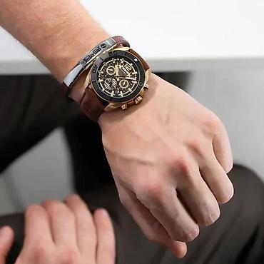 Ručni satovi: AKCIJA - TIMBERLAND Marshfield TDWGF0041702 - 44mm - Zlatna Potpuno — 3