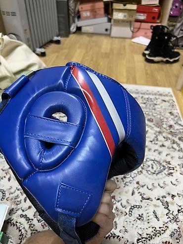 бокси: Боксерский шлем Clinch, с защитой скул и ушей - Цвет: синий с — 2