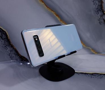 Samsung Galaxy S10, Б/у, 128 ГБ, цвет - Белый, 1 SIM, 2 SIM