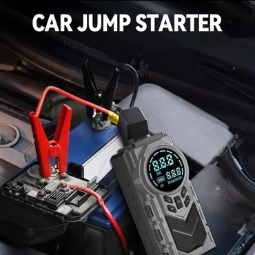 Avtomobil kompressorları və nasosları: Çoxfunksiyalı “All‑in‑One” avtomobil cihazı: jump starter + kompressor — 1