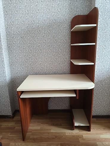 компьютерный стол: Düz masa, Polkalı, Siyirməsiz, Sadə laminat — 1