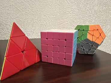 rubik kubu: Biri 5 azn Speedcubing üçün 3 ədəd mexaniki bulmacalar dəsti: - — 1