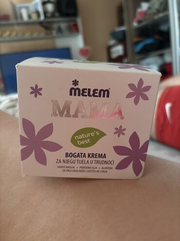 papuce h: Melem Mama bogata krema za negu tela u trudnoći. Sadrži karite maslac