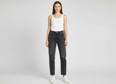 calzedonia rajstopy termiczne z efektem cienkich rajstop: Sinsay, Джинси жіночі, розмір M