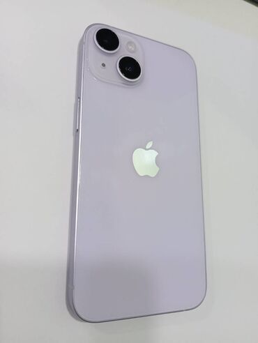 Apple iPhone: IPhone 14, 128 GB, Deep Purple, Zəmanət, Sənədlərlə