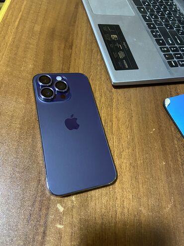 işləmiş soyuducular: IPhone 14 Pro, 128 ГБ, Deep Purple, Face ID