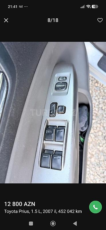 Toyota: Toyota Prius: 1.5 l | 2007 il Hetçbek — 12