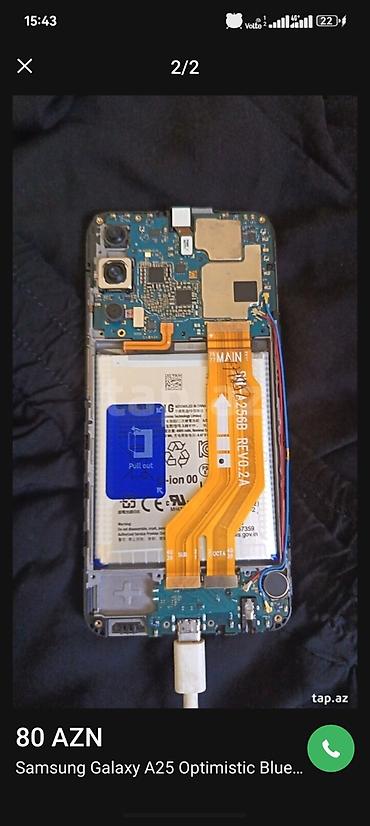 samsung galaxy a25 5g: Samsung Galaxy A25, 128 GB, rəng - Göy, İki sim kartlı — 2