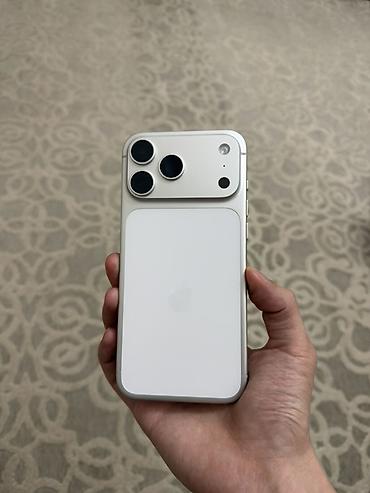 iphone 17 pro max бу: IPhone 17 Pro Max, Б/у, 256 ГБ, Серебристый, Коробка, Кабель, 100 % — 1