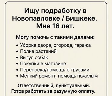Другие услуги: На выпускной нужны деньги