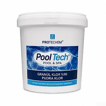 Məişət kimyəvi maddələri: 90% toz xlor 5 kq Pooltech Bütün kateqoriyalar • Hobbi və asudə • — 1