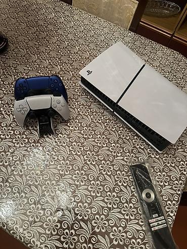 video reqistrator: 🎮 PS5 Slim 1TB + 2 Original Pult + Charging Station + Oyunlar Sony — 3