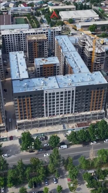 квартиры в рассрочку в бишкеке: 1 комната, 53 м², Элитка, 7 этаж, ПСО (под самоотделку)