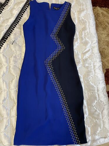 haljina od trikotaze: S (EU 36), bоја - Tamnoplava, Na bretele