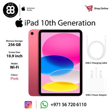 ipad 11 pro: Yeni Apple iPad 10 (2022), 10,9", 256 GB, Ünvandan götürmə, Ödənişli çatdırılma, Rayonlara çatdırılma