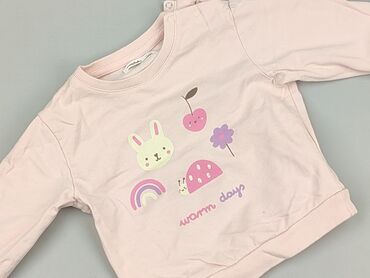 czarne pikowane sandały: Sweatshirt, SinSay, 1.5-2 years, 86-92 cm, condition - Very good