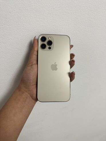 iphone xs max цена бишкек: IPhone 12 Pro, Колдонулган, 128 ГБ, Алтын, Каптама, Коргоочу айнек, 86 %