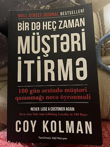 kitab alan: Məhsul: Biznes/marketinq kitabı – “Bir də heç zaman müştəri itirmə” — 1