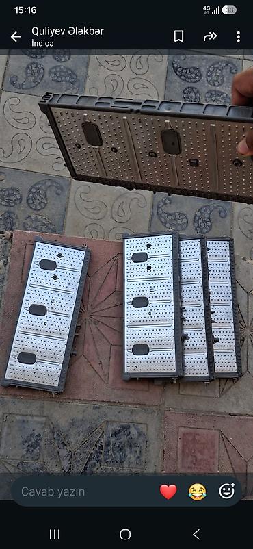 iskele: Metal perforasiya olunmuş pilləkən/keçid platforması panelləri — 1