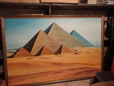 10147 объявлений | lalafo.kg: Продаю Картину Египет Пирамиды Гизы размер ширина2м* Длина3.5