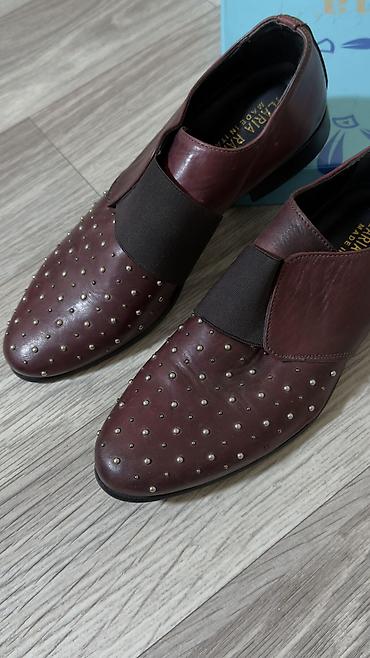 кожанные шлепки: Туфли Ilaria Ranieri, Made in Italy-Натуральная кожа, 38 размер — 1