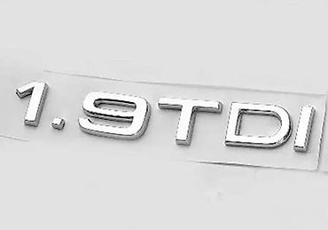 Auto delovi, gume i tjuning: Auto znak natpis 1,9 tdi Audi. Samolepljiva oznaka 1.9 tdi za Audi — 1