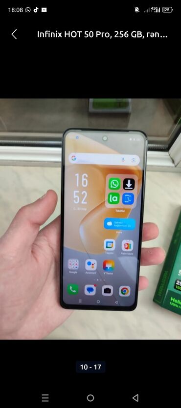 2 gb ram: Infinix HOT 50 Pro, 256 GB, rəng - Ağ, Zəmanət, Kredit, Düyməli