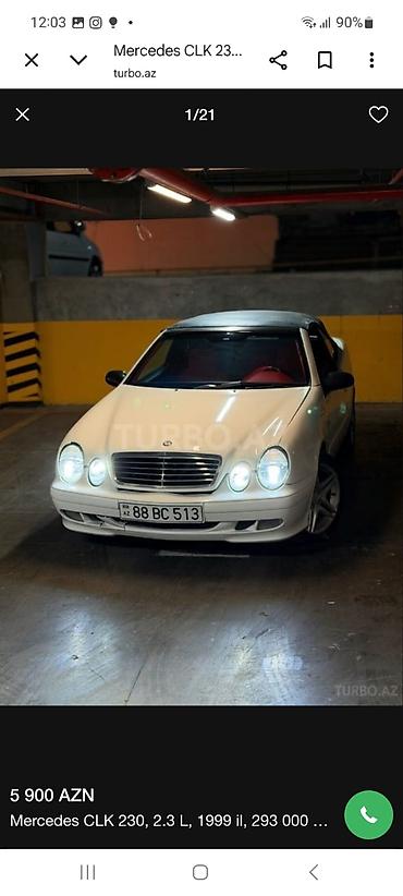 mercedes disklər: Mercedes-Benz SLK 230: 2.3 l | 1999 il Kabriolet — 3