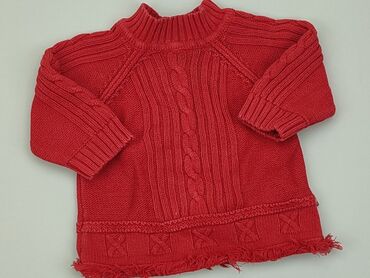 czerwony sweter golf: Sweter, 12-18 m, stan - Zadowalający