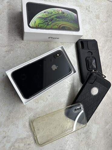 айфон x xs: IPhone Xs, Б/у, 256 ГБ, Черный, Чехол, Коробка, Защитное стекло, 75 %