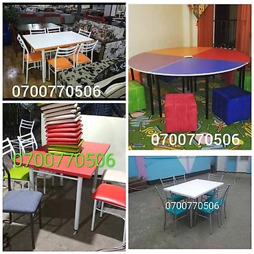 Кухонные столы и стулья: Кухонный стол и стул, Новый, Самовывоз, Бесплатная доставка, Платная доставка, цвет - Белый — 5