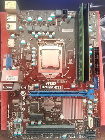 новый компьютер: Материнская плата для ПК, Б/у, MSI, LGA1155, Micro-ATX — 3