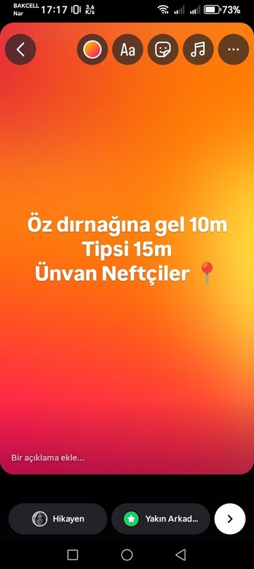 Ev personalı və təmizlik: Dırnaq ustası tələb olunur, Fiks edilmiş ödəniş, 1 ildən az təcrübə, Forma