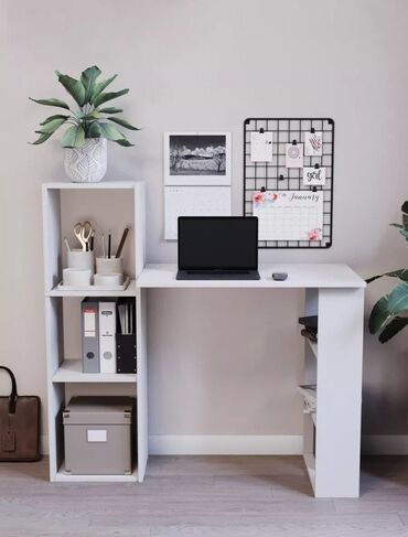 стол в стиле прованс: Офисный Стол, цвет - Белый, Новый