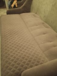 диван для одного человека: Диван и кресло в одном комплекте. - Цвет: тёплый коричневый. -