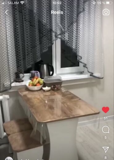 стол с табуреткой: Кухонный Стол, Новый