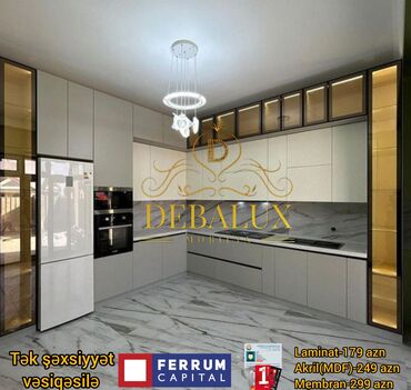 Sifarişlə mətbəx mebeli: Sifarişlə mətbəx dəsti, Özü çəkən petlələr, Sadə laminat, Kredit var, Rayonlara çatdırılma, Pulsuz çatdırılma -da lalafo.az — 23 Sifarişlə mətbəx mebeli: Sifarişlə mətbəx dəsti, Özü çəkən petlələr, Sadə laminat, Kredit var, Rayonlara çatdırılma, Pulsuz çatdırılma — 23