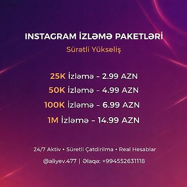 reklama bax pul qazan: Sosial media üçün inkişaf xidməti – TikTok və İnstagram paketləri — 6