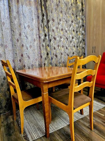 купить стол и стулья на кухню: Комплект стол и стулья Б/у