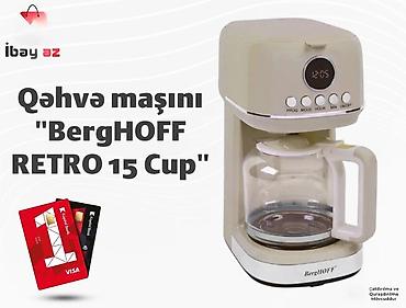 qehve bisiren: Qəhvə maşını "BergHOFF RETRO 15 Cup"BergHOFF RETRO 15 Cup – retro — 1